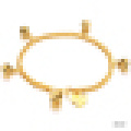 Ladies Exquisite Fashion 18k Chapado en oro Bell Pulsera